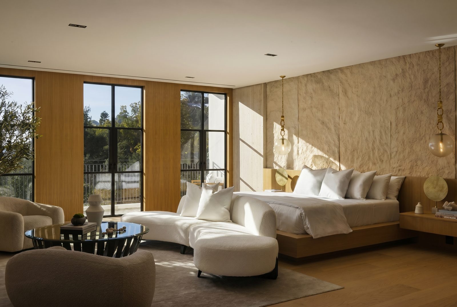 Oliveto Vale, Bel-Air residence by Beverly Hills One — living-room lounge