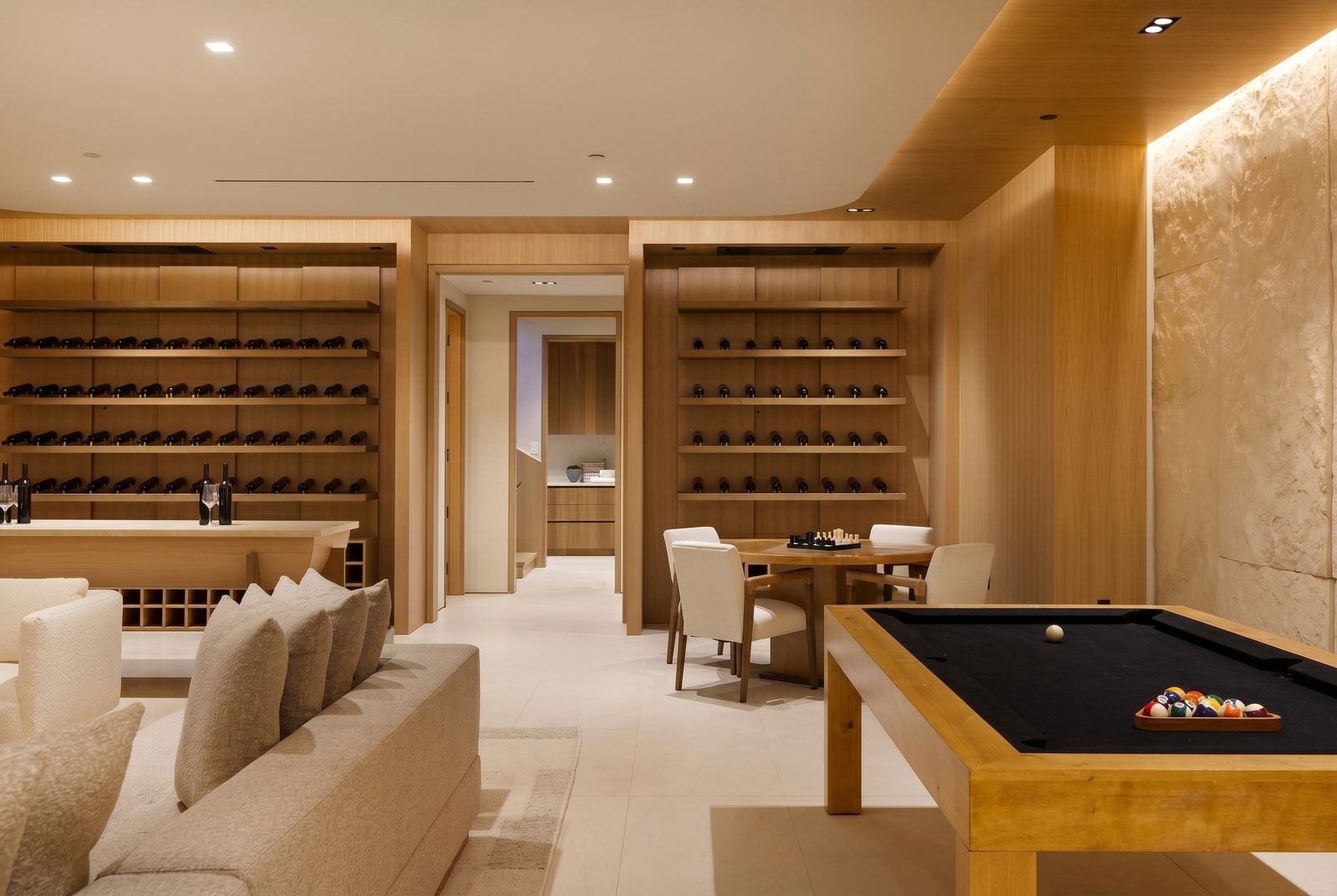 Oliveto Vale, Bel-Air residence by Beverly Hills One — billiards room