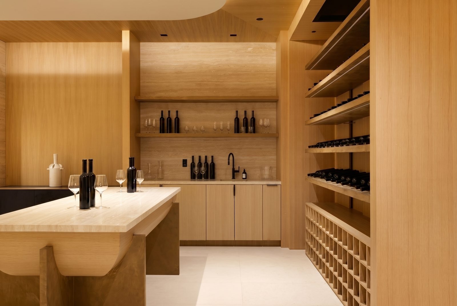 Oliveto Vale, Bel-Air residence by Beverly Hills One — wine and tasting lounge
