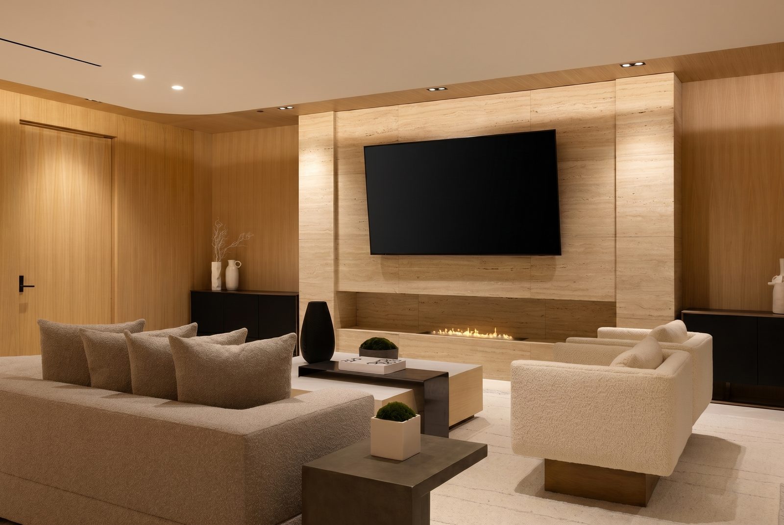 Oliveto Vale, Bel-Air residence by Beverly Hills One — media room